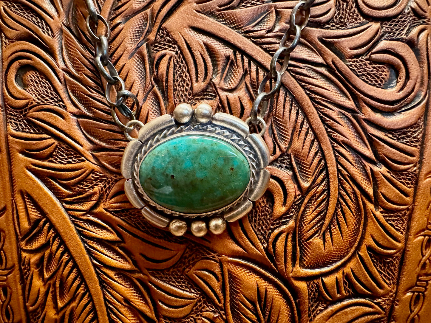 Royston Turquoise Pendant Necklace