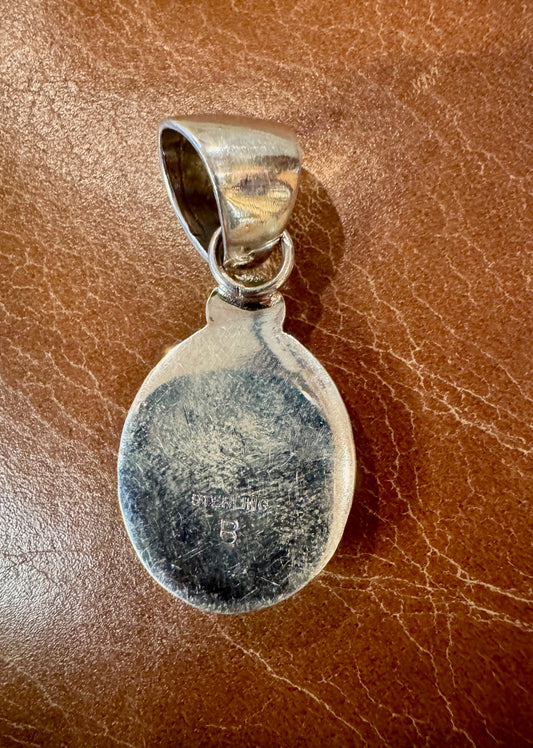 Round Royston Turquoise Pendant