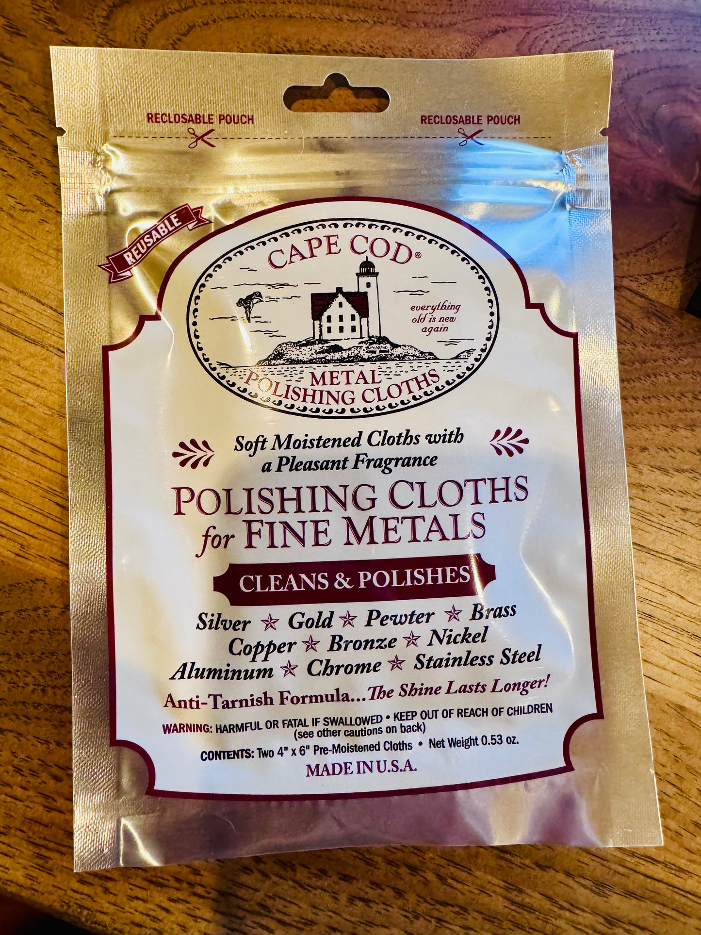 Cape Cod Jewelry Polishing Cloth