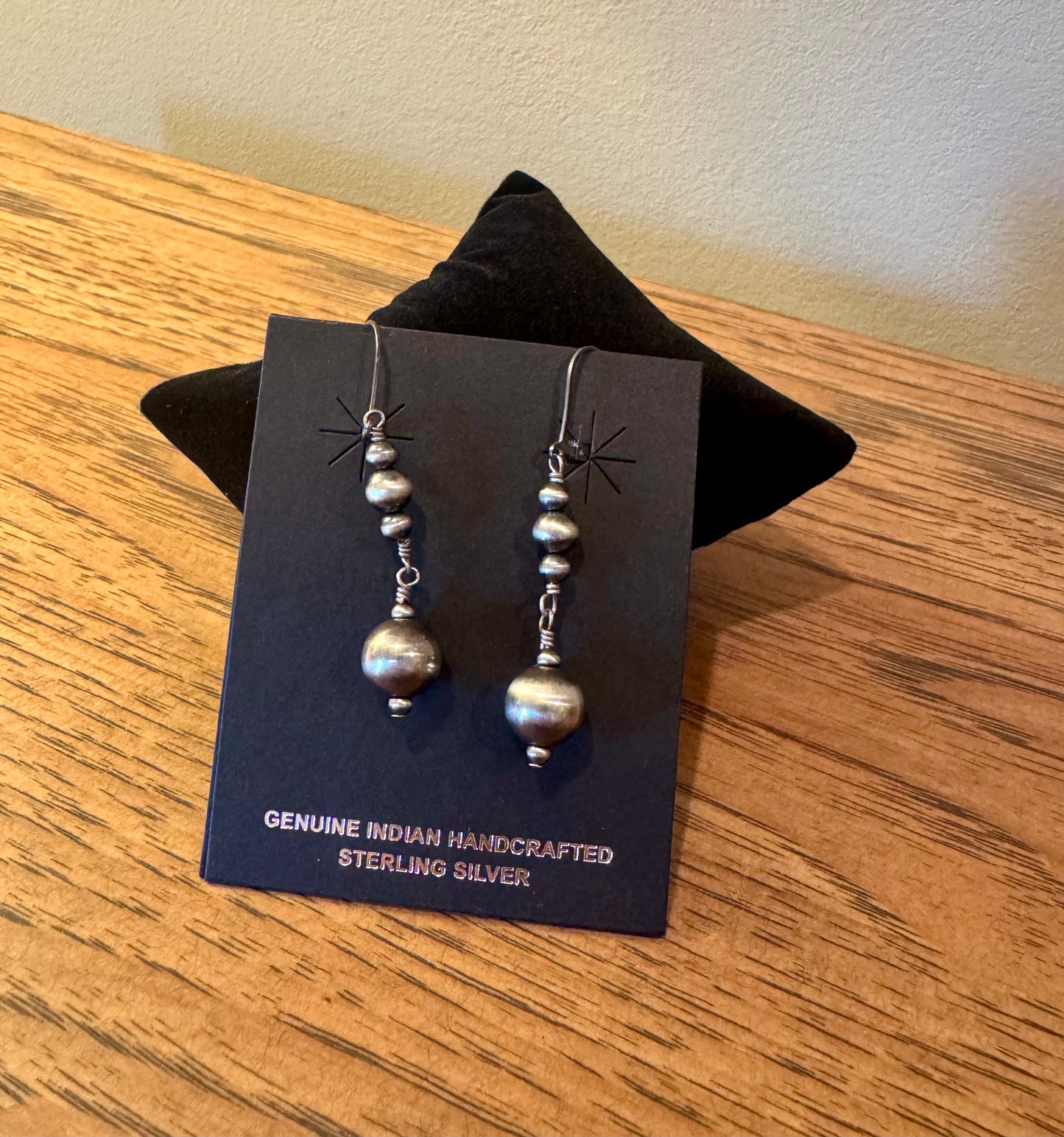 Navajo Pearl Drop Earring Multi Pearl