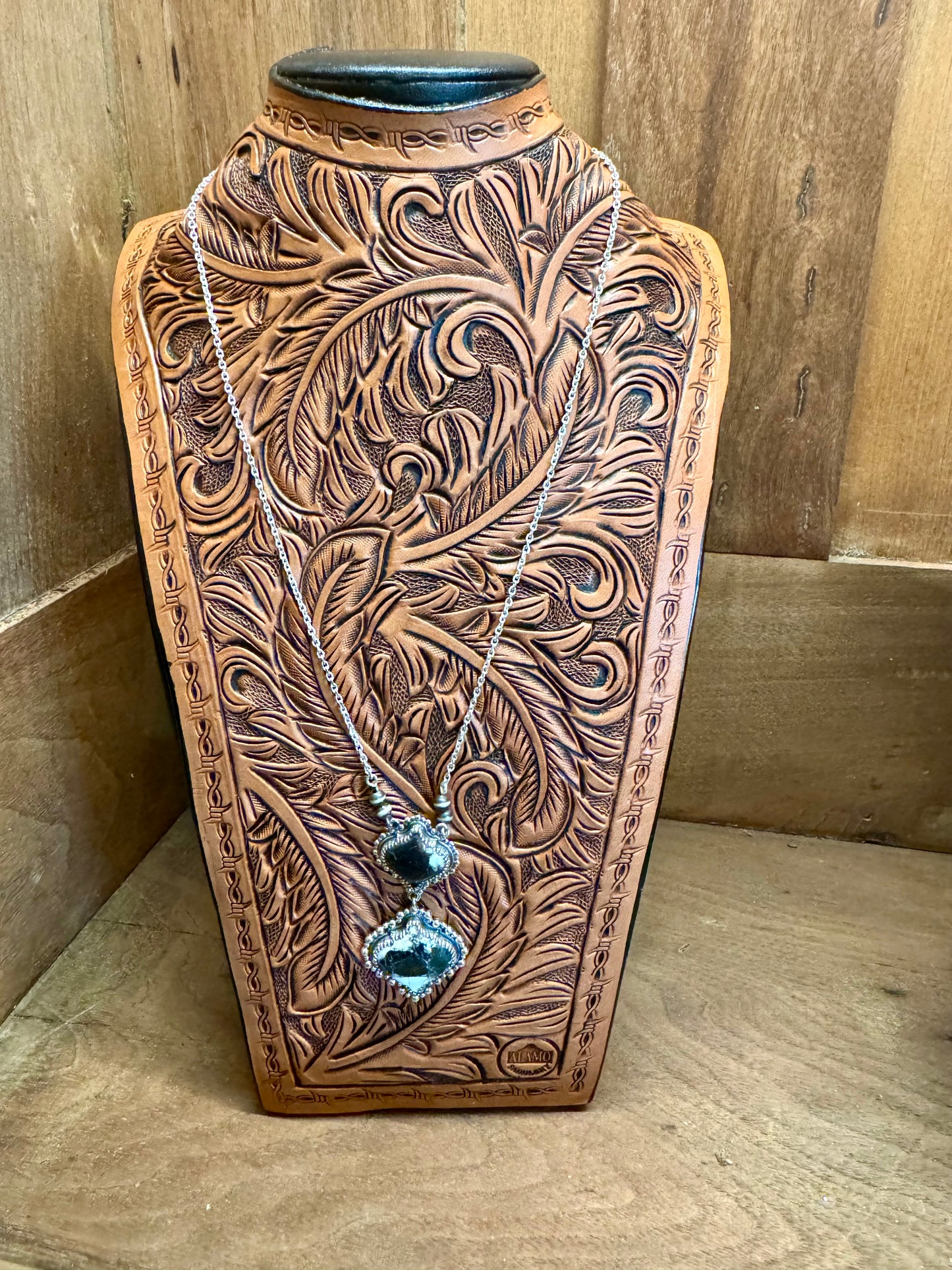 White Buffalo Pendant Necklace Adjustable Length