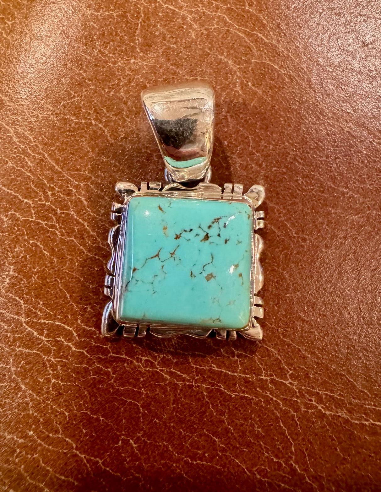 Small Square Royston Pendant