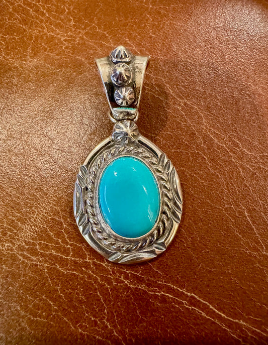 Royston Turquoise Round Pendant