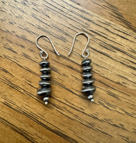 Navajo Saucer Pearl Earrings