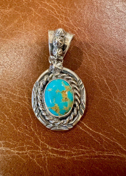 Royston Turquoise Round Pendant