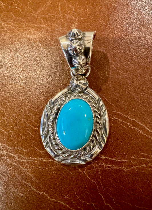 Royston Turquoise Round Pendant