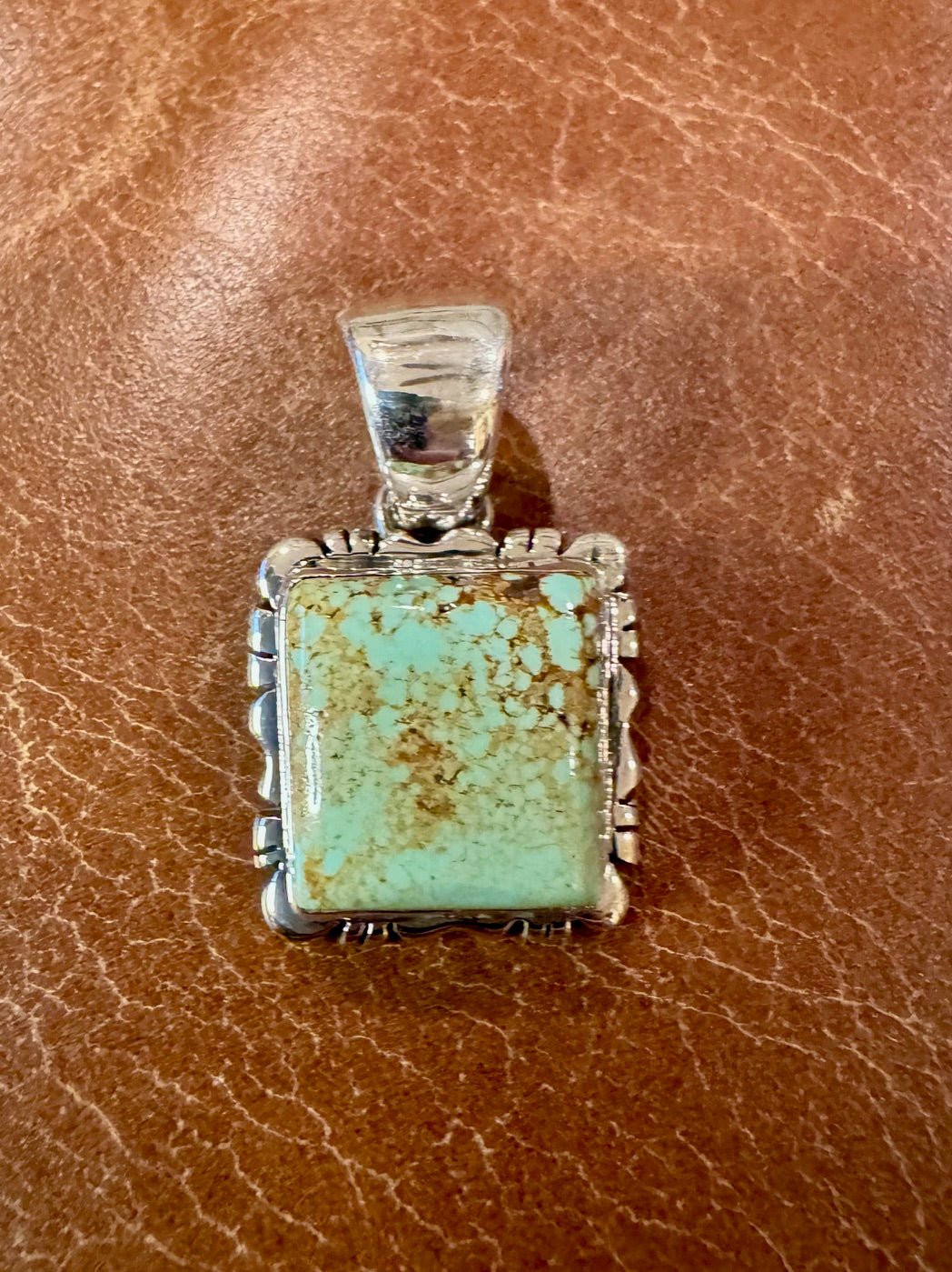 Small Square Royston Pendant