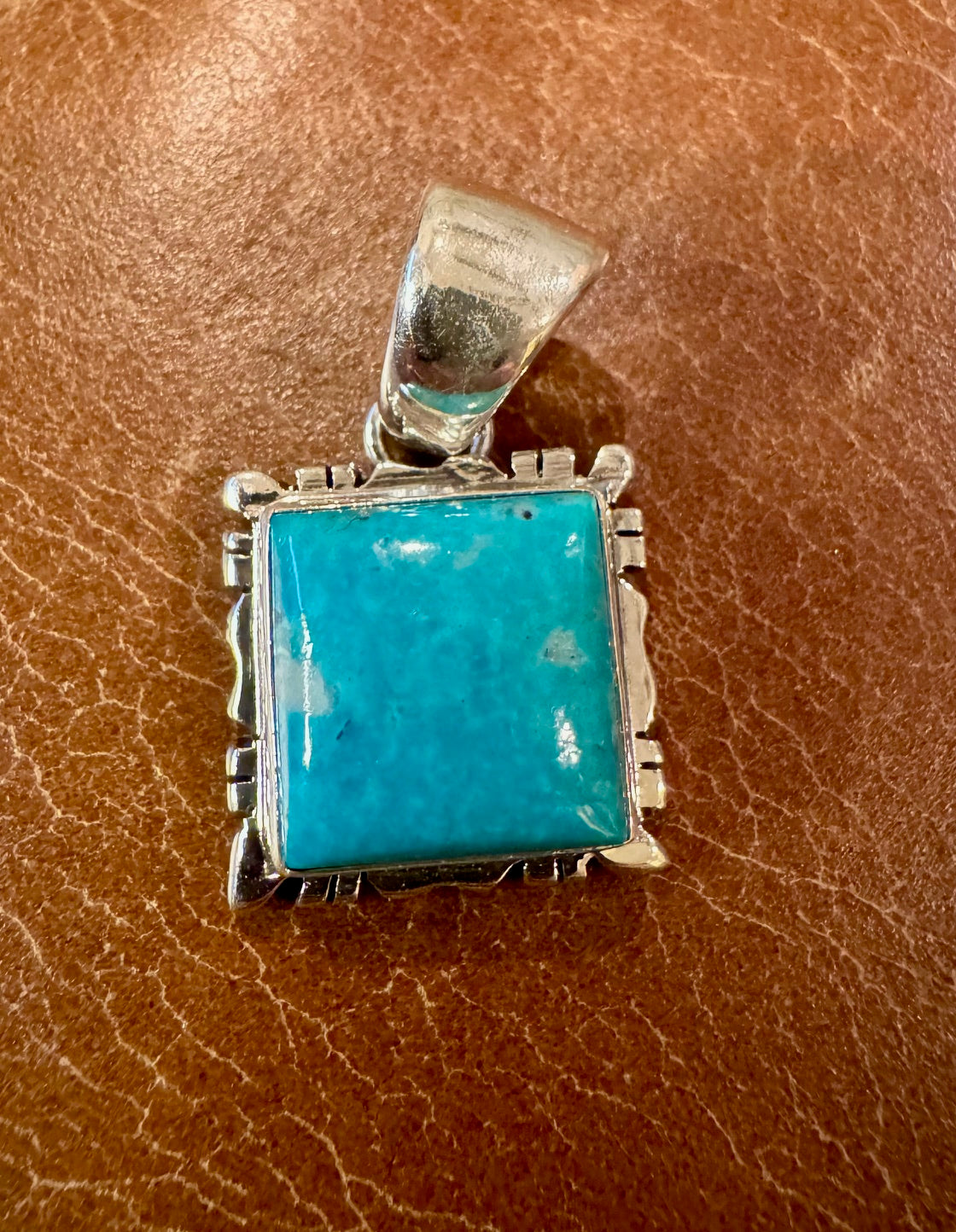 Small Square Royston Pendant