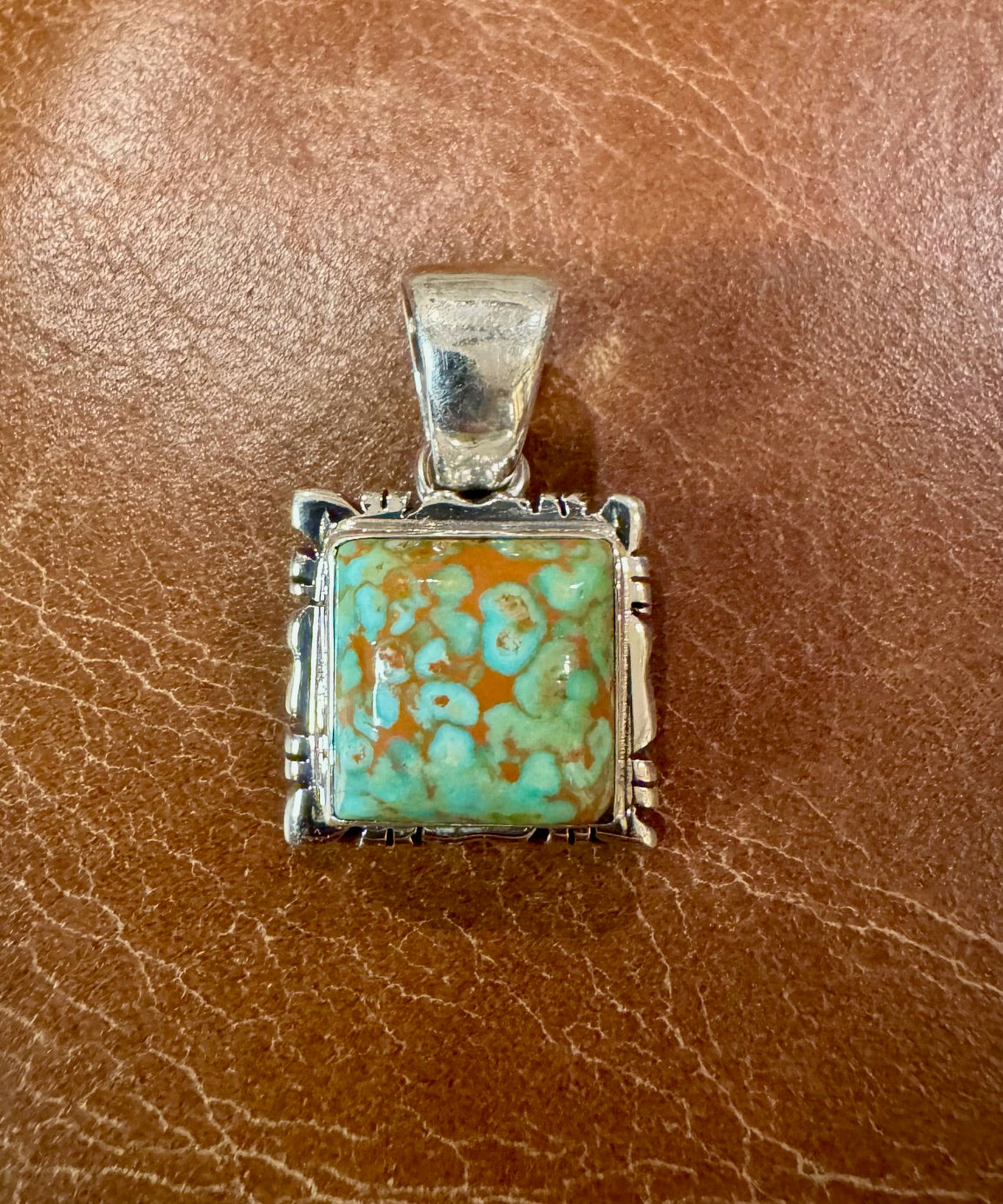 Small Square Royston Pendant